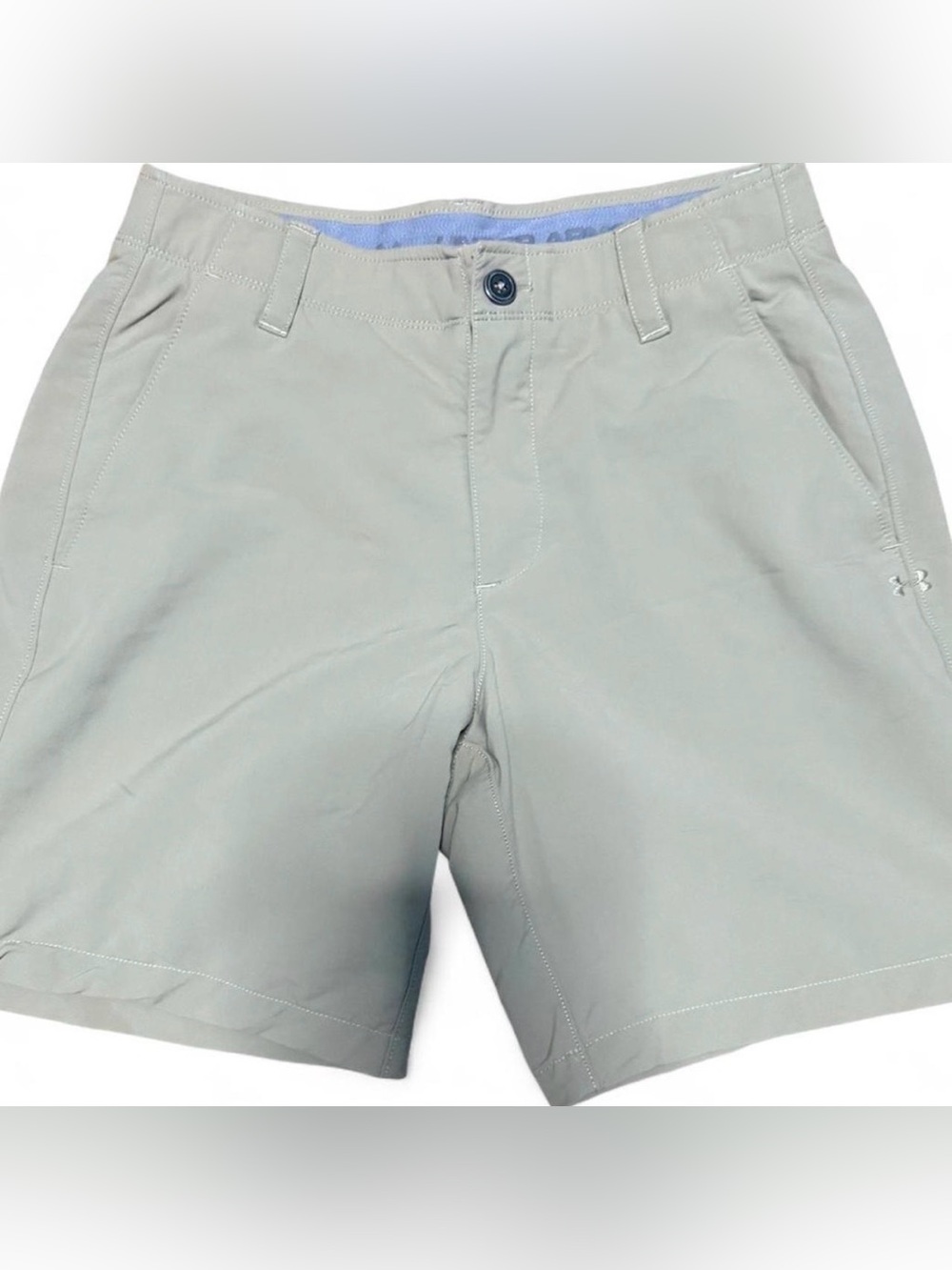 Under Armour Men's Flat Front Shorts in Light Gray